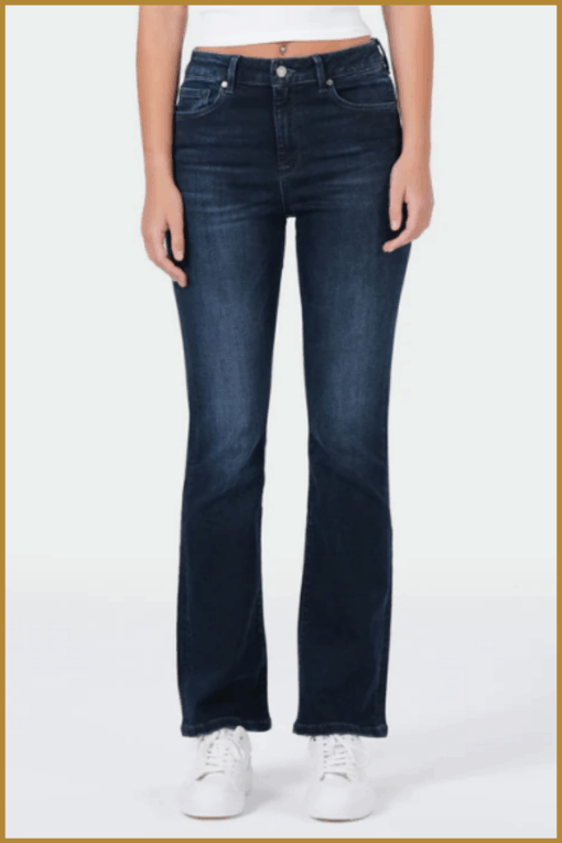 MOD- ina bootcut blauw-MOD250006