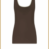 Nukus-Juba singlet dark chocolate gold-NUK250140