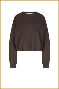 Alternative view of Nukus-Gabi pullover dark chocolate-NUK250124