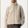Object Jacket Teddy White Sand – dames teddy jas in off-white