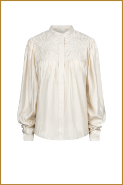 Alternative view of Nukus-Julia blouse off white-NUK250122