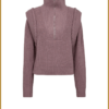 Muse Copenhagen Pullover CMYARI Purple – dames pullover met col