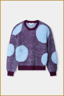Alternative view of POM-  PULLOVER - Dots Plum paars-POM250072