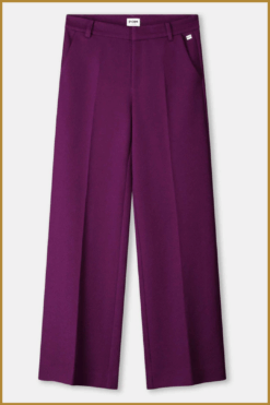 Alternative view of POM-  PANTS - Lara Plum paars-POM250070
