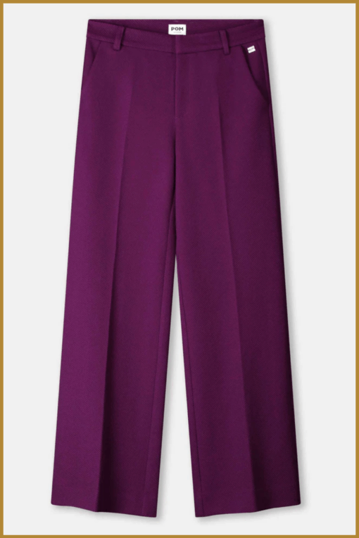 POM-  PANTS - Lara Plum paars-POM250070 - Afbeelding 2