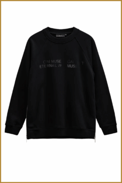 Muse Copenhagen Sweatshirt CMROCO Black – dames sweater zwart