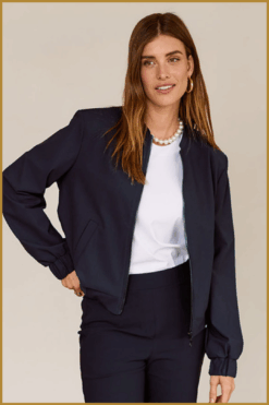STUDIO ANNELOES-Benja bomber dark blue-STU250091