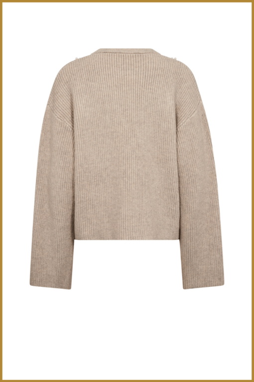 --CO COUTURE- RowCC Rib Pearl Knit offwhite-COC250020 - Afbeelding 2