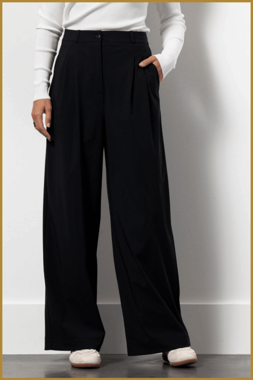 STUDIO ANNELOES-Scout trousers black-STU250085