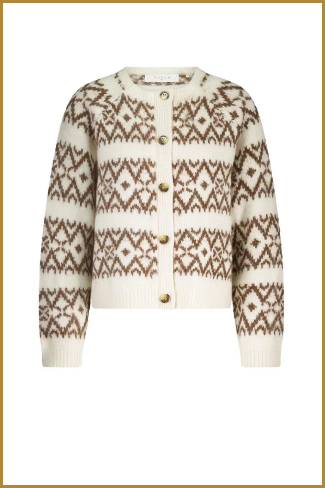 Nukus-Talya cardigan off white-NUK250129 Nukus-Talya cardigan off white-NUK250129 - Afbeelding 2