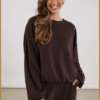 Nukus-Gabi pullover dark chocolate-NUK250124