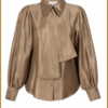 AAIKO- blouse VERONNE TIE bruin-AAI250068