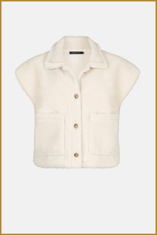 YDENCE- Gilet Rejou ecru -YDE250031 - Afbeelding 2