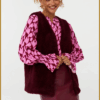 YDENCE- ilet Sascha burgundy-YDE250032