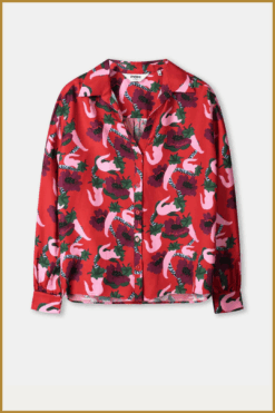 Alternative view of POM- BLOUSE - Violet Picnic Delight red-POM250102