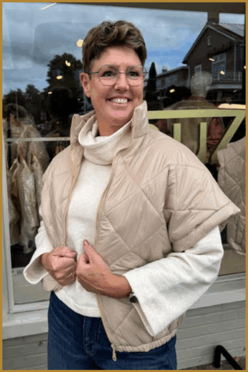 INUZ-Bodywarmer Tia choco-INU250221 - Afbeelding 2