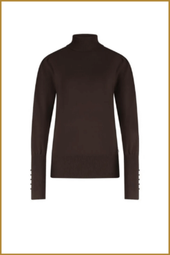 Alternative view of Nukus-Silvi pullover dark chocolate-NUK250125