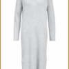 OBJECT- OBJELVA L/S RE V-NECK KNIT DRESS grijs-OBJ250053