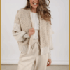 Nukus-Belle cardigan sand-NUK250130 Nukus-Belle cardigan sand-NUK250130
