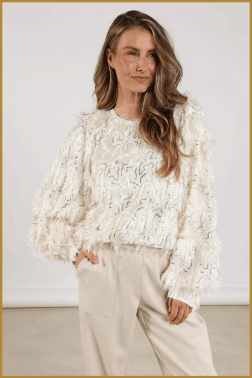 Nukus-Jade top off white-NUK250121