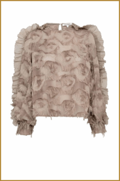 Alternative view of CO COUTURE-  SyraCC Structure Blouse walnut-COC250029