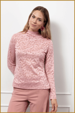 STUDIO ANNELOES- Reagan top dusty pink-STU250097
