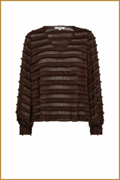 CO COUTURE- SivaCC V-Blouse bruin-COC250036