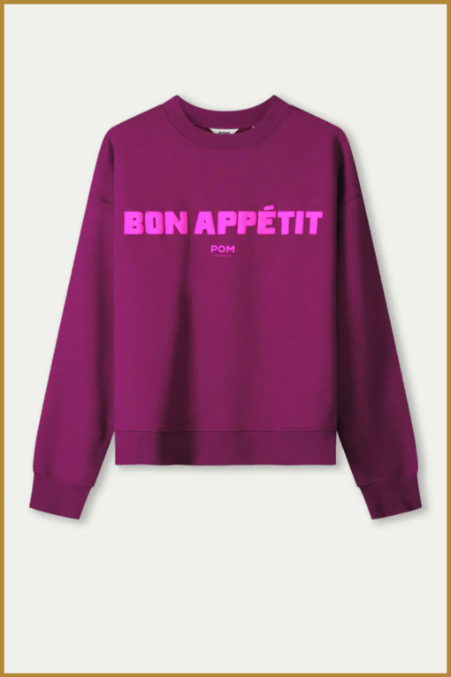POM-Sweater plum-POM250230 - Afbeelding 2