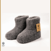 INUZ-Wollen sloffen donker grijs-INU250302