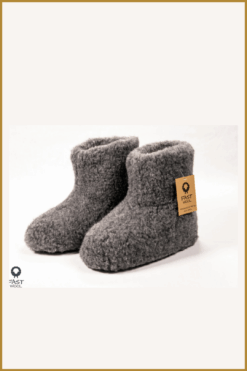 INUZ-Wollen sloffen donker grijs-INU250302