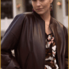 STUDIO ANNELOES-Mayte faux bomber bruin-STU250099