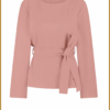 STUDIO ANNELOES-Gaby bonded top dusty pink-STU250098