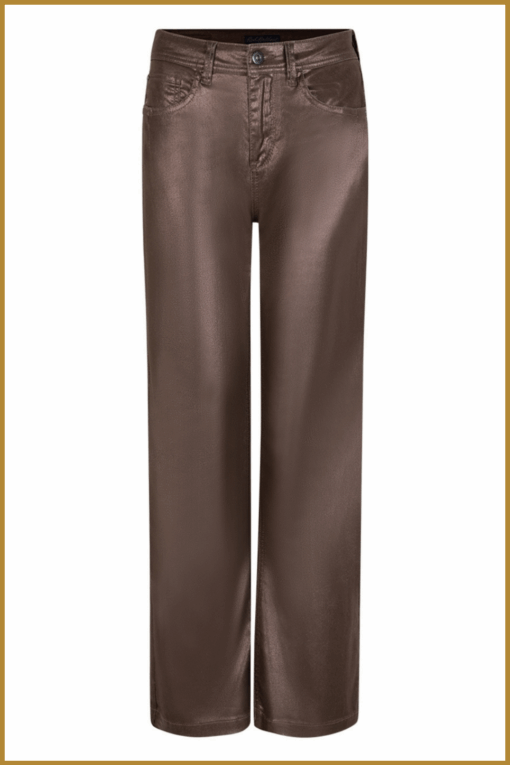 RED BUTTON-Colete sparkle brown-RED250004