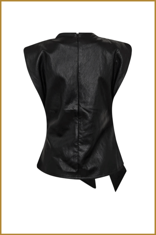 CO COUTURE-GittCC Pleat Top zwart-COC250032 - Afbeelding 2