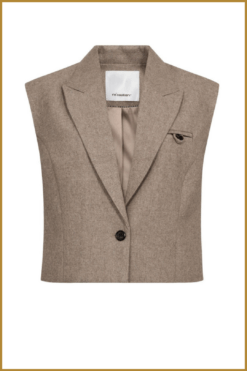 CO COUTURE-  MeeraCC Vest walnut-COC250027
