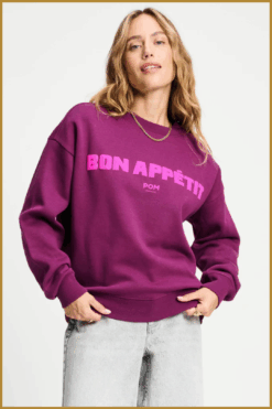 POM-Sweater plum-POM250230