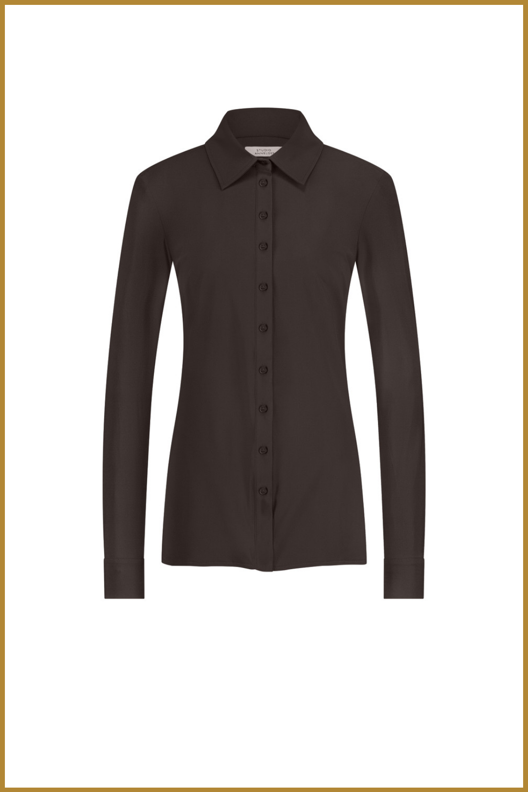 STUDIO ANNELOES-Poppy blouse espresso -STU250203 STUDIO ANNELOES-Poppy blouse espresso -STU250203 - Afbeelding 2