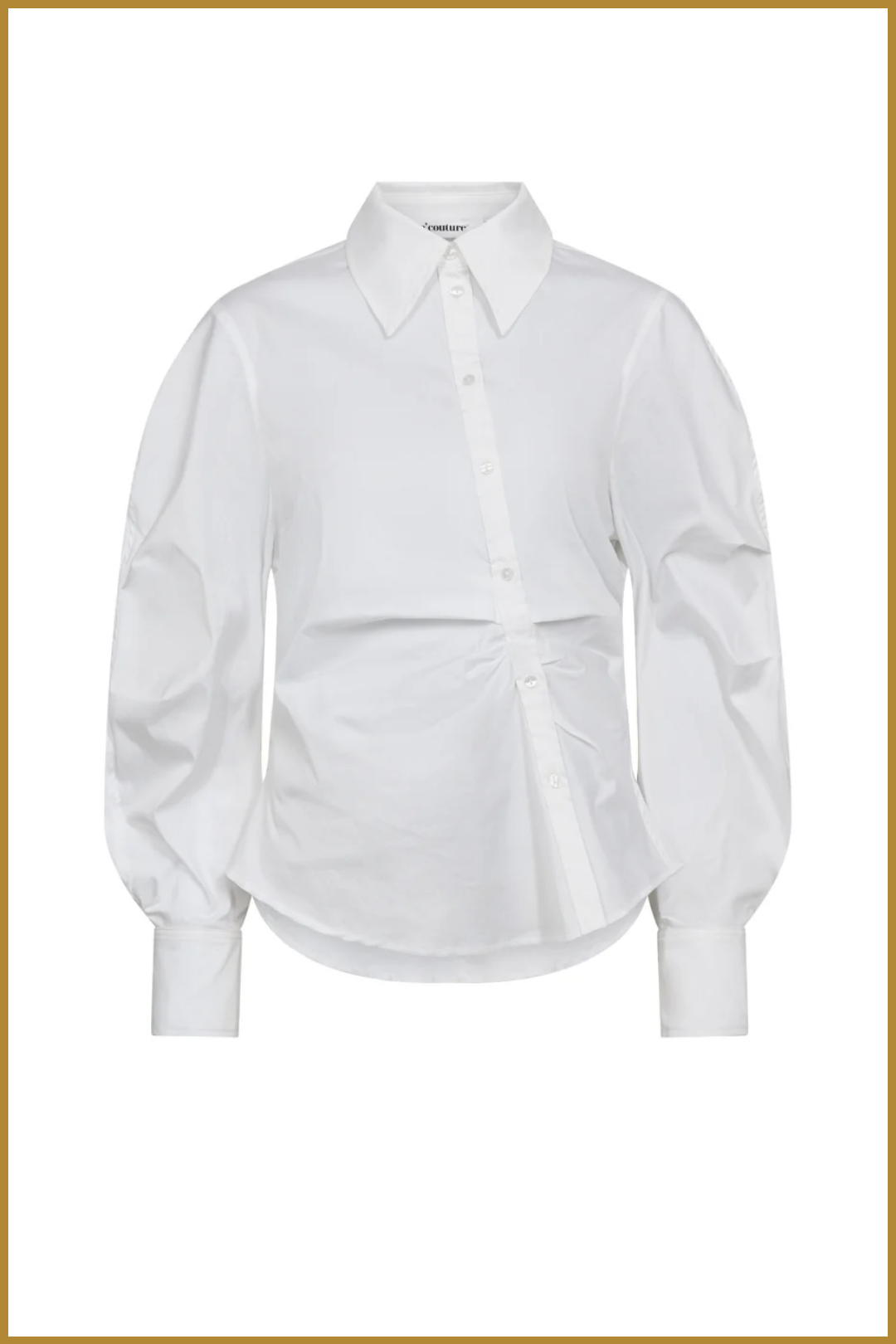 CO COUTURE- SannaCC Asym Placket Shirt-COC250031 CO COUTURE-  SannaCC Asym Placket Shirt-COC250031