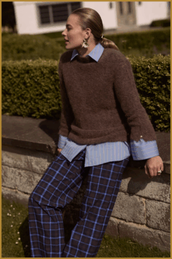 STUDIO ANNELOES-Marelle pullover espresso-STU250101