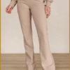 STUDIO ANNELOES-flair bonded trousers latte-STU250109