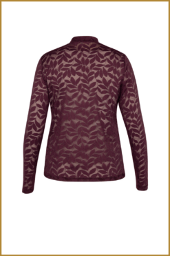 Alternative view of STUDIO ANNELOES-Reagan lace top blackberry-STU250105