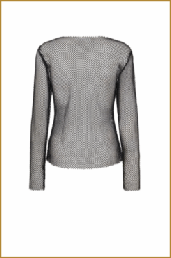 Alternative view of CO COUTURE-KrystalCC Net Blouse zwart-COC250042