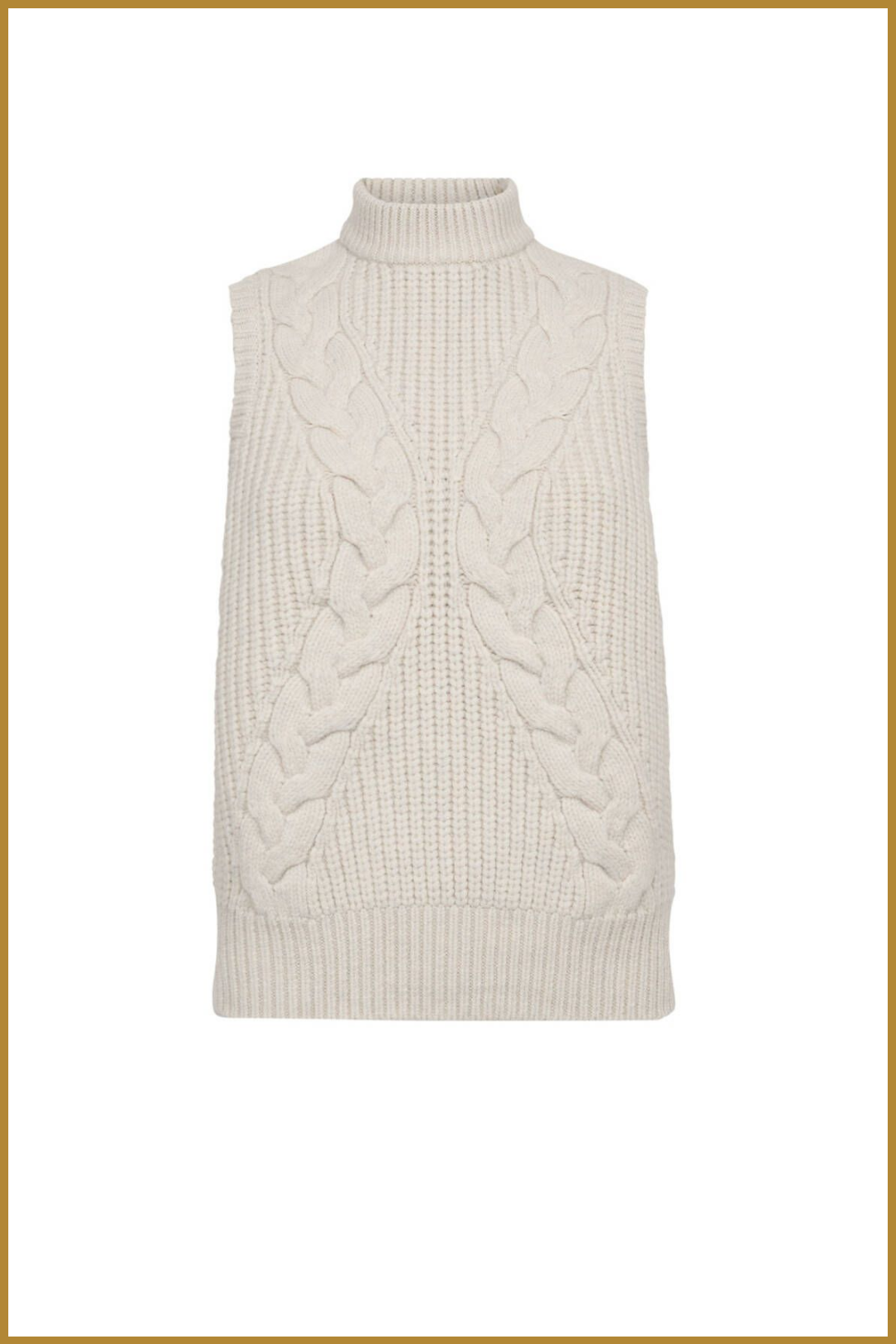 CO COUTURE- RowCC Cable Knit Top ivory-COC250041 CO COUTURE- RowCC Cable Knit Top ivory-COC250041 - Afbeelding 2