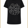 CO COUTURE-Foil tee zwart-COC250048
