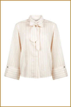 Alternative view of AAIKO- S Elda small stripe wit-AAI250084