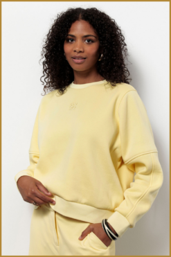 STUDIO ANNELOES-pleuni studio sweater butter yellow-STU260033