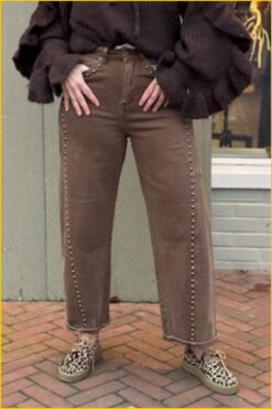 INUZ SELECT-Jeans Emma caramel-SEL250002