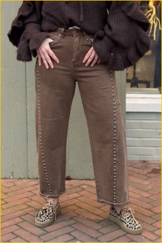 INUZ SELECT-Jeans Emma caramel-SEL250002 INUZ SELECT-Jeans Emma caramel-SEL250002