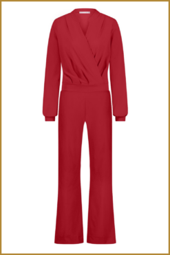 Alternative view of STUDIO ANNELOES-Louise jumpsuit dark red rood -STU240307