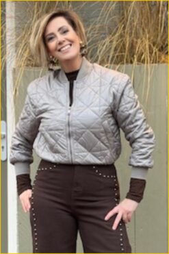 INUZ SELECT-Blouson Devina taupe-SEL260001